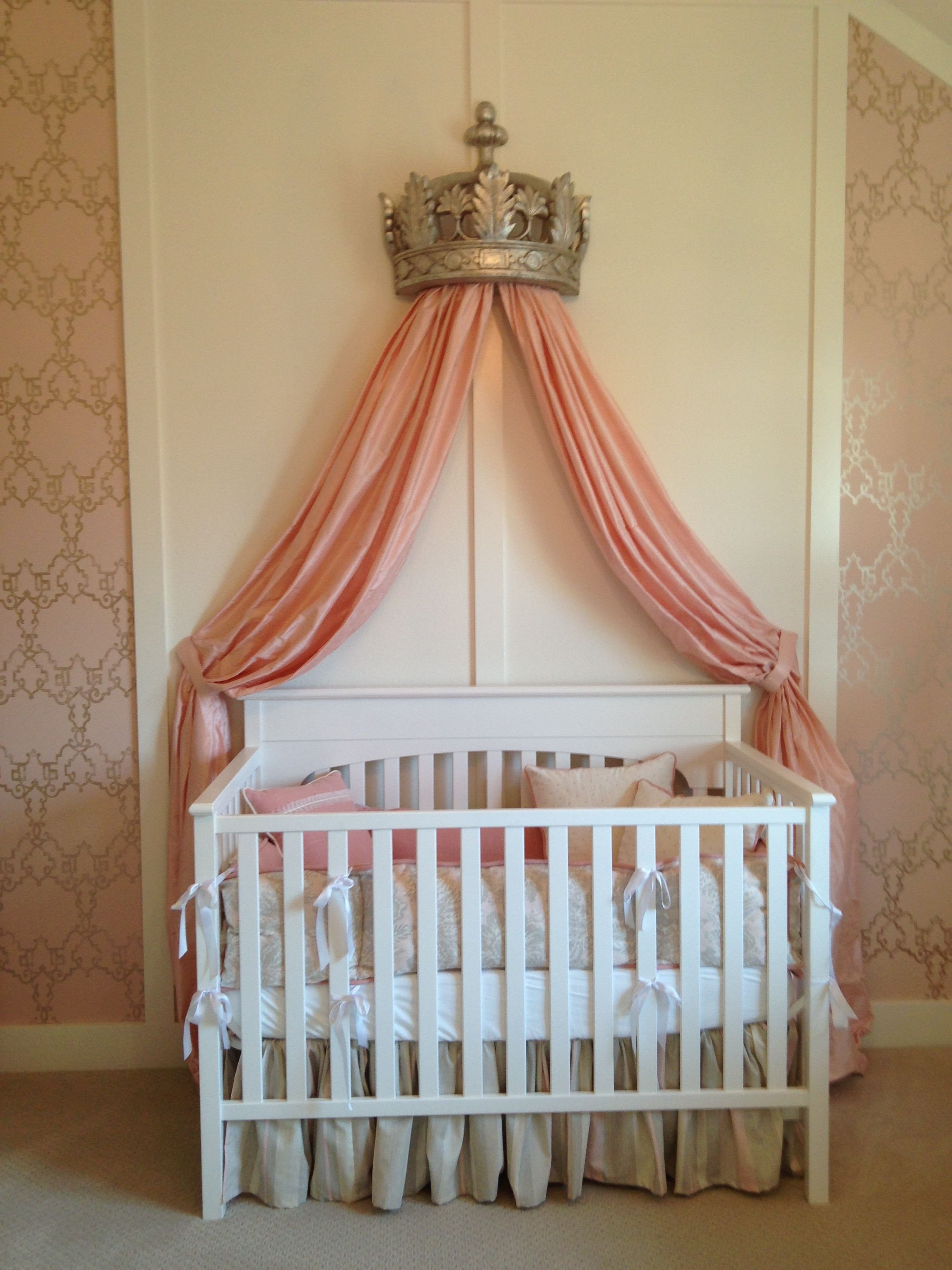 Baby Girl Bedroom Ideas Lovely Baby Girl Room Love This Crown Drape Over the Crib Fit for