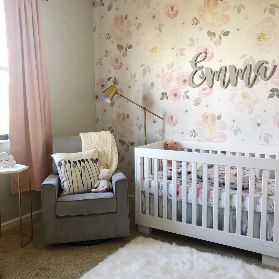 Baby Girl Bedroom Ideas Unique Vintage Floral Nursery Ideas Baby Girl Emma Gold Pink