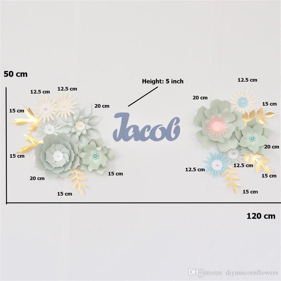 Baby Girls Bedroom Set Fresh 2019 Diy Paper Flowers Set Name Sign Kit Nursery Wall Decoration Baby Shower Backdrop Girls Nursery Wall Flower Decor From Diyunicornflowers $12 07