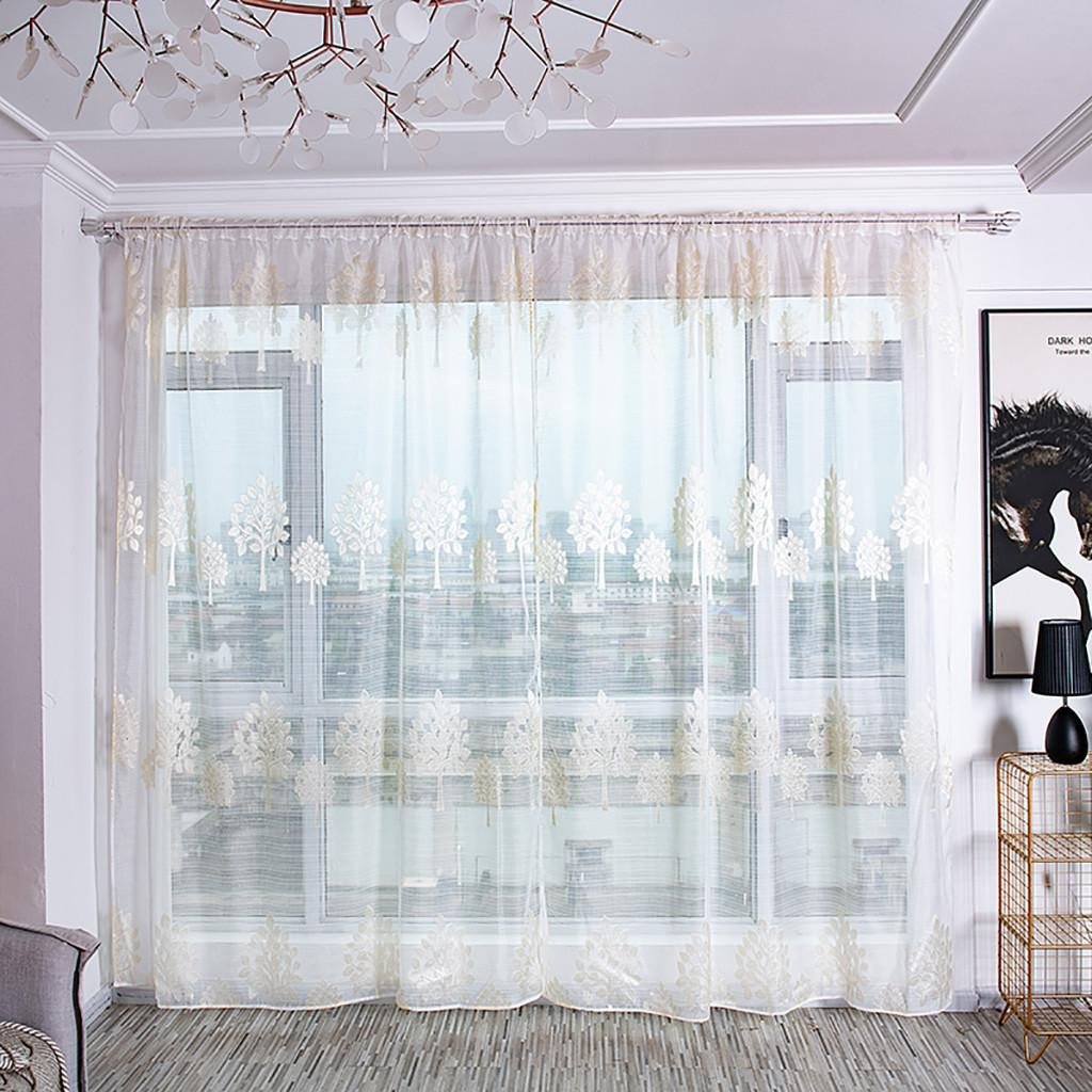 Balloon Curtains for Bedroom Best Of 2019 Trees Sheer Curtain Tulle Window Treatment Voile Drape Valance Embroidered Curtains for Living Room Sheer Curtains for Window From Pont $34 02