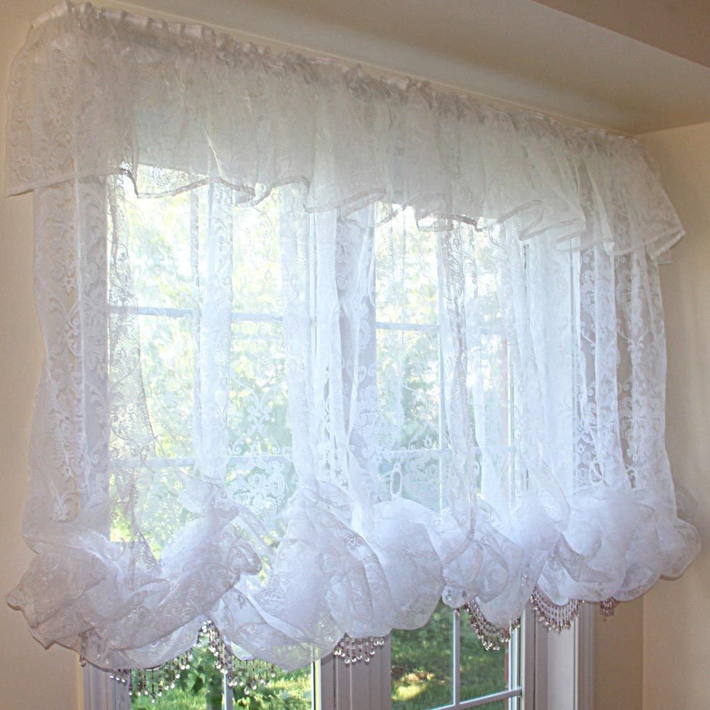 Balloon Curtains for Bedroom Elegant White Balloon Shade Curtains
