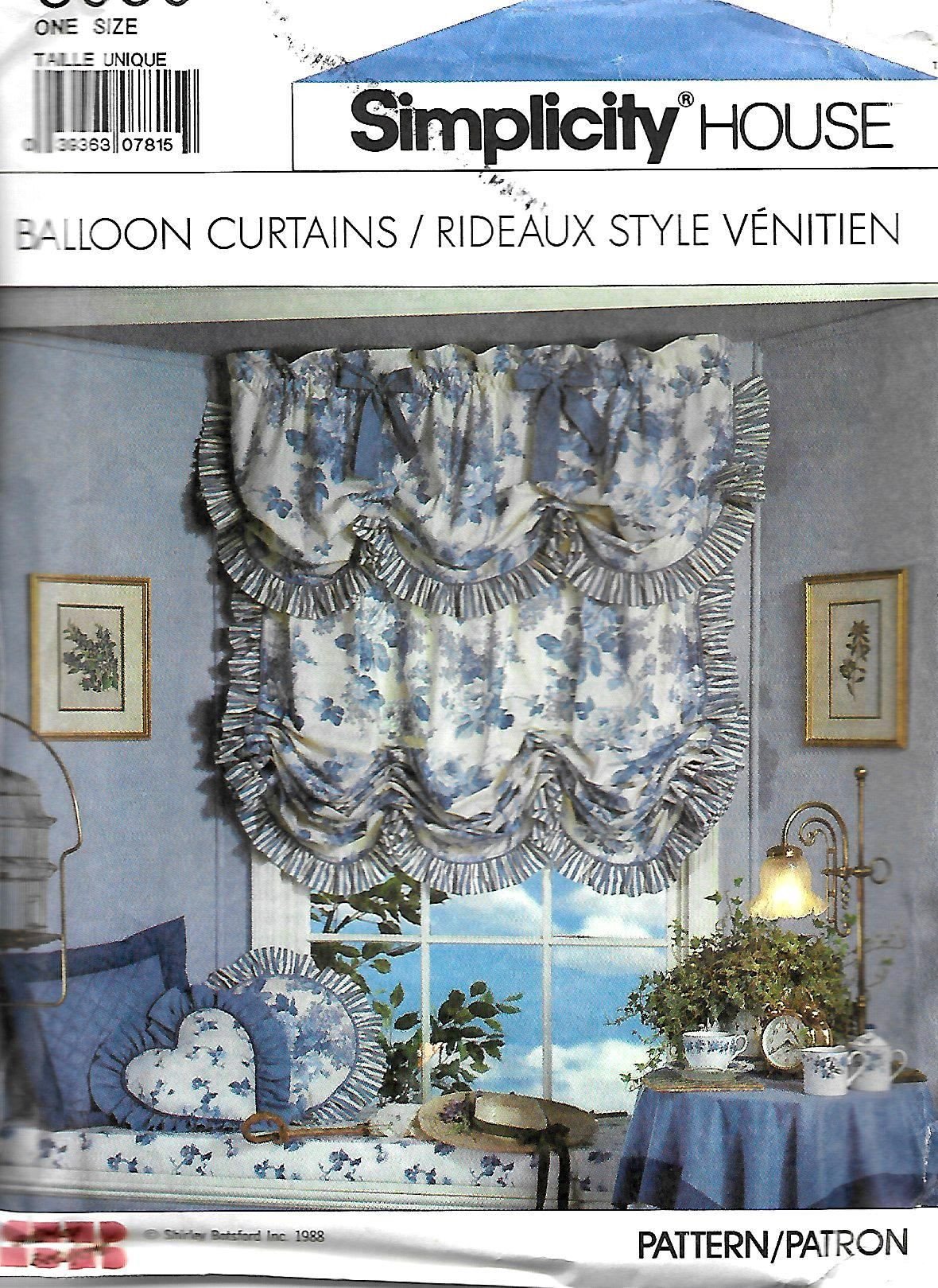 Balloon Curtains for Bedroom New Simplicity 8939 Balloon Curtains Shades and Valances Sewing