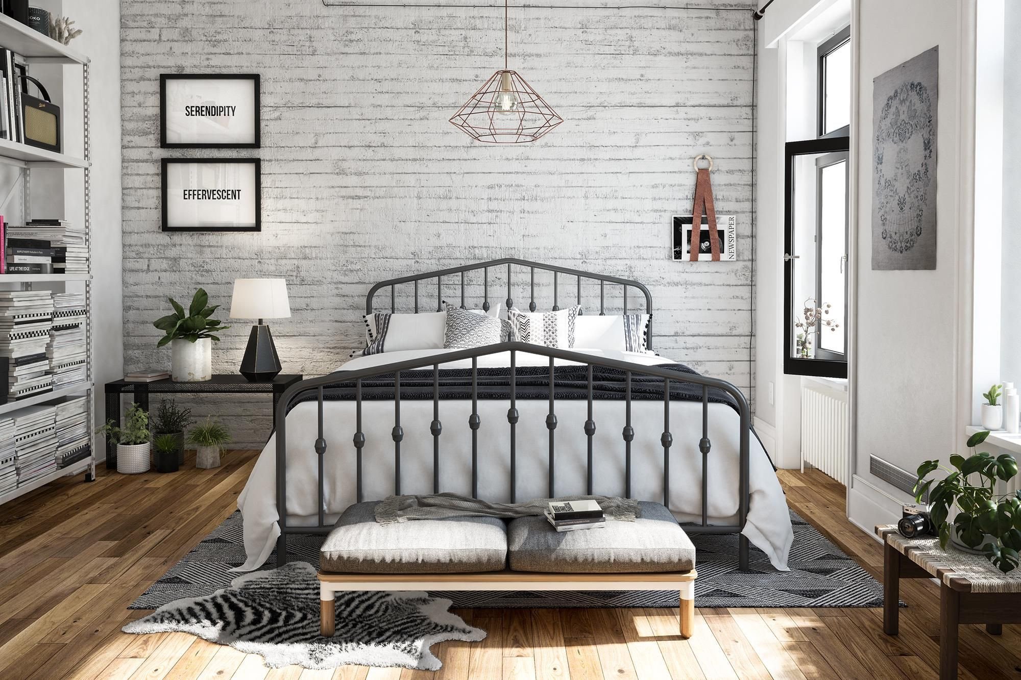 Beach themed Bedroom Furniture Fresh Novogratz Bushwick Metal Bed Multiple Colors and Sizes