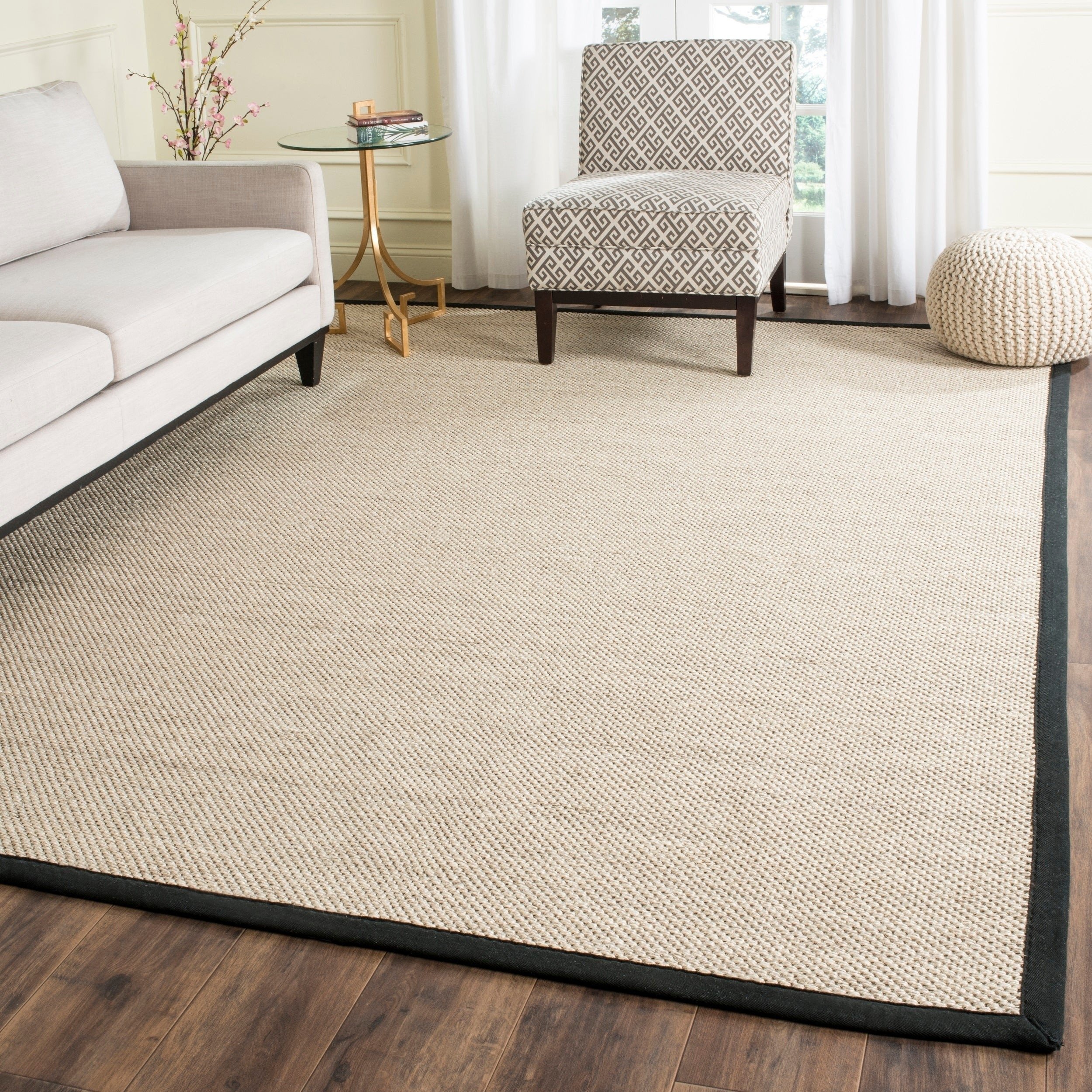 Bedroom area Rug Placement Lovely Safavieh Natural Fiber Pacific Marble Black Sisal Rug 9 X 12