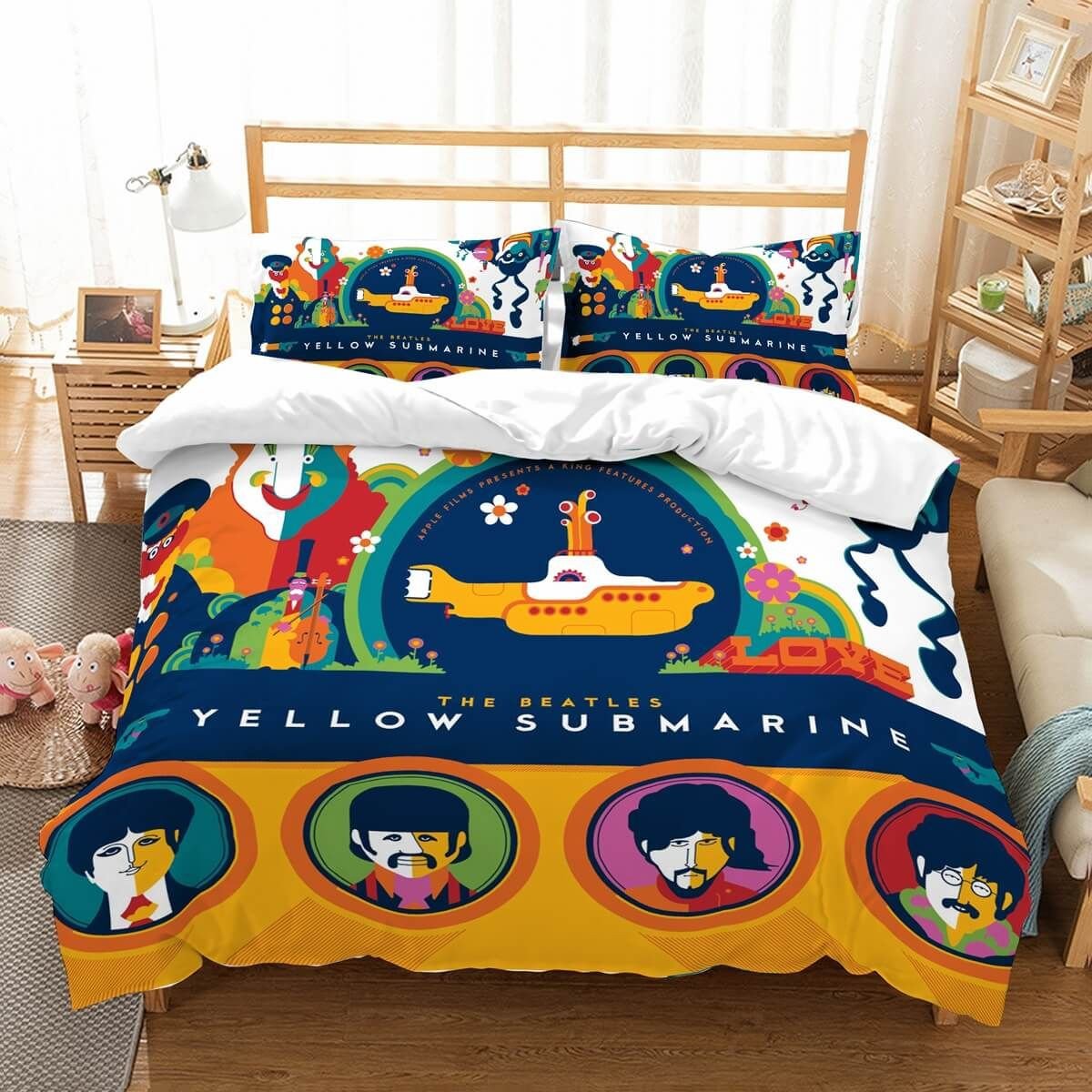 Bedroom Bedding and Curtain Set Best Of 3d Customize the Beatles Bedding Set Duvet Cover Set Bedroom