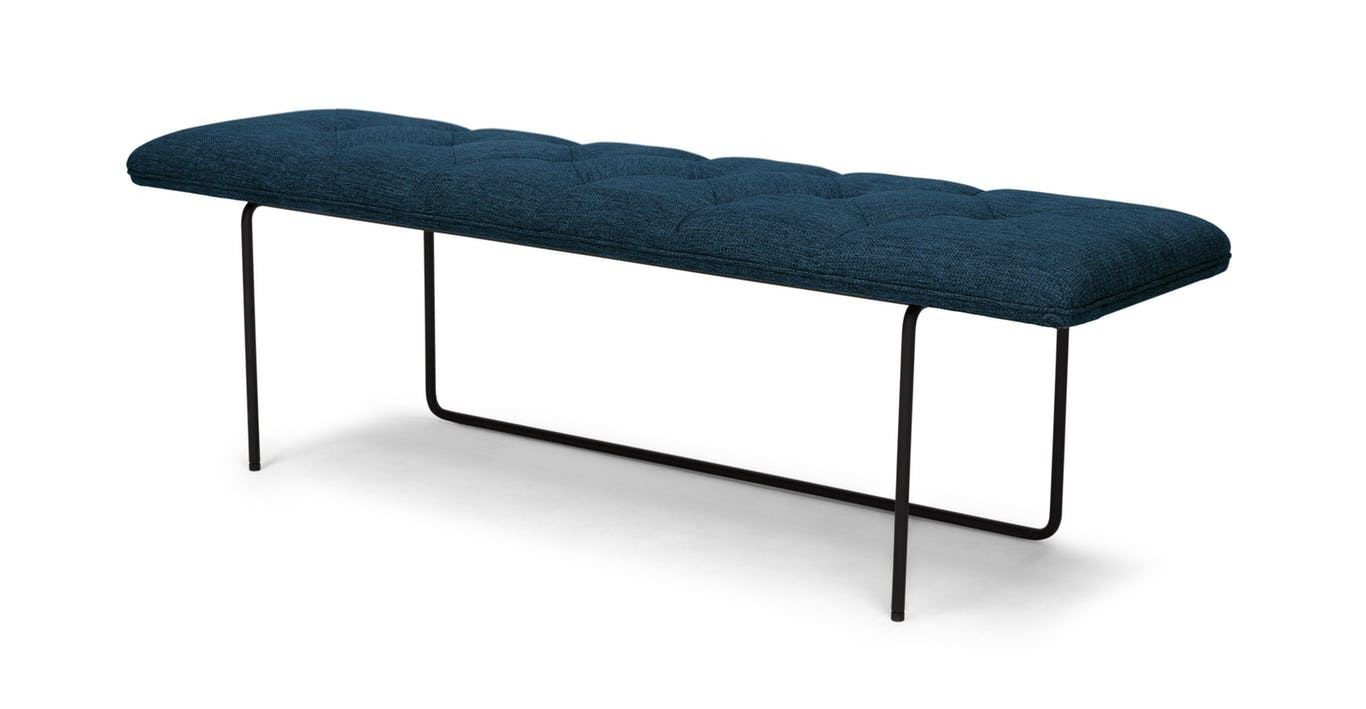 Bedroom Bench with Back Awesome Black Steel Legs Hold Up A Tufted Cushioned Seat Drawing A