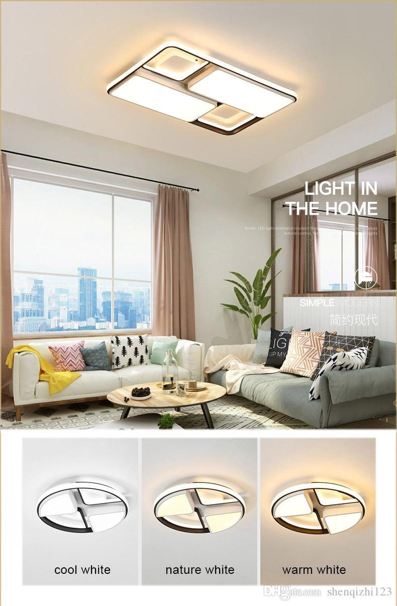 Bedroom Ceiling Light Ideas Fresh New Modern Led Ceiling Light for Foyer Living Room Bedroom Kitchen Black and White Creative Fashion Remote Control Ceiling Lamp Bedroom Chandeliers