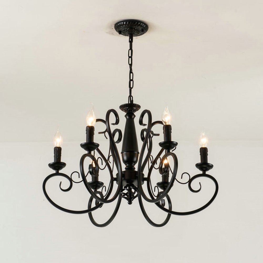 Bedroom Ceiling Light Ideas Luxury European Style Simple Modern Iron Chandelier Dining Room