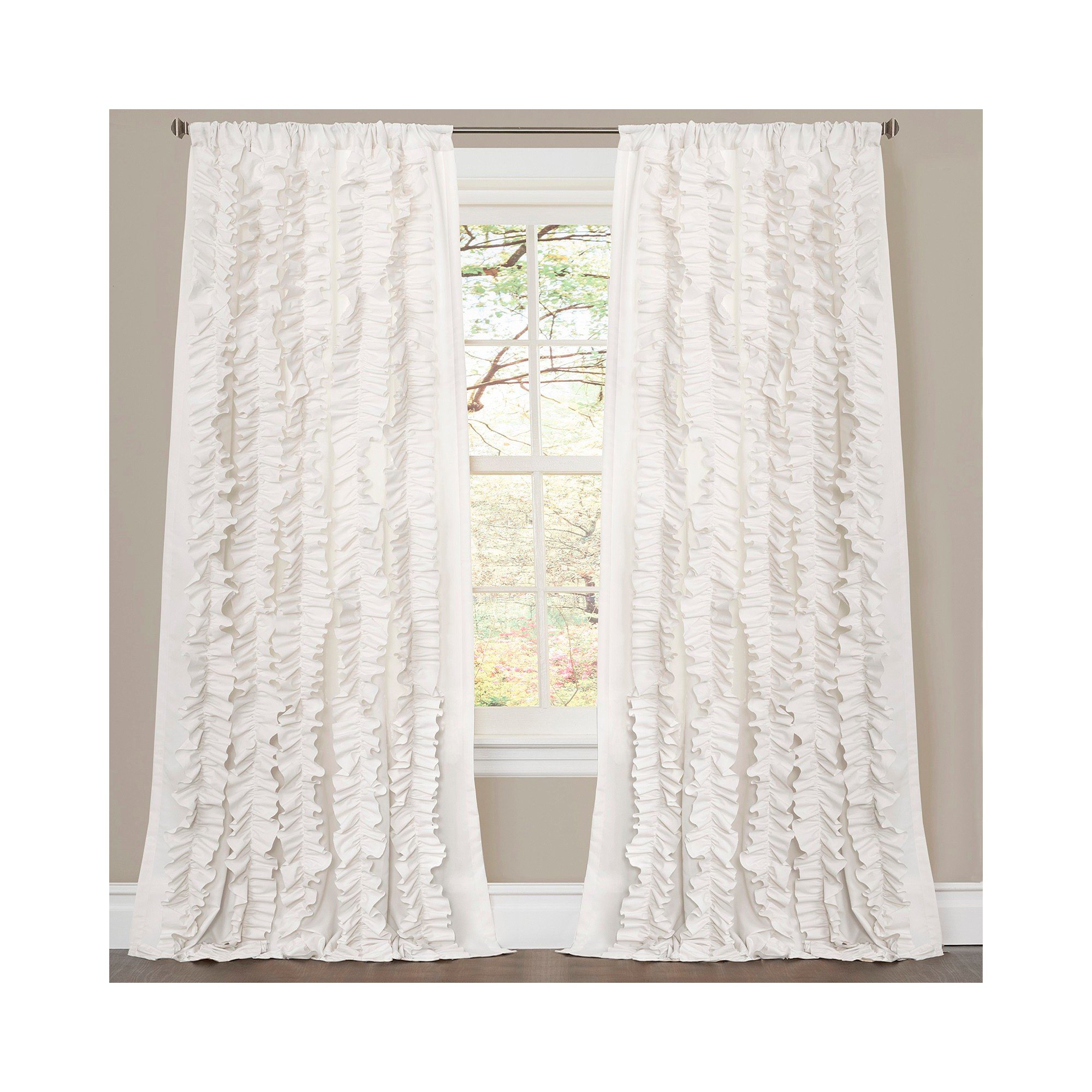 Bedroom Curtains at Walmart Awesome Belle Curtain Panel White 84&quot;x54&quot; Lush Decor