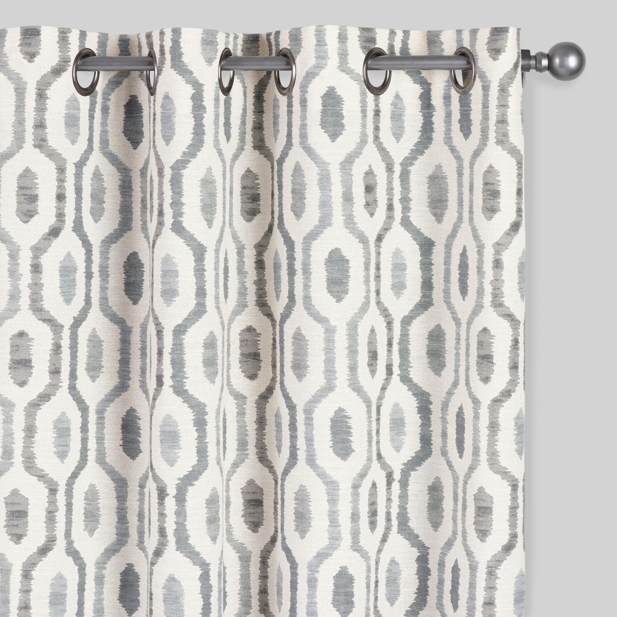 Bedroom Curtains at Walmart Fresh Gray Geo Print Jackson Grommet top Curtains Set Of 2