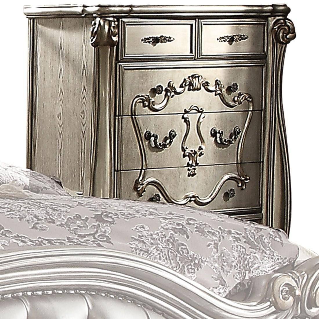 Bedroom Dressers On Sale New Silver Velvet Antique Platinum Queen Bedroom Set 5pcs
