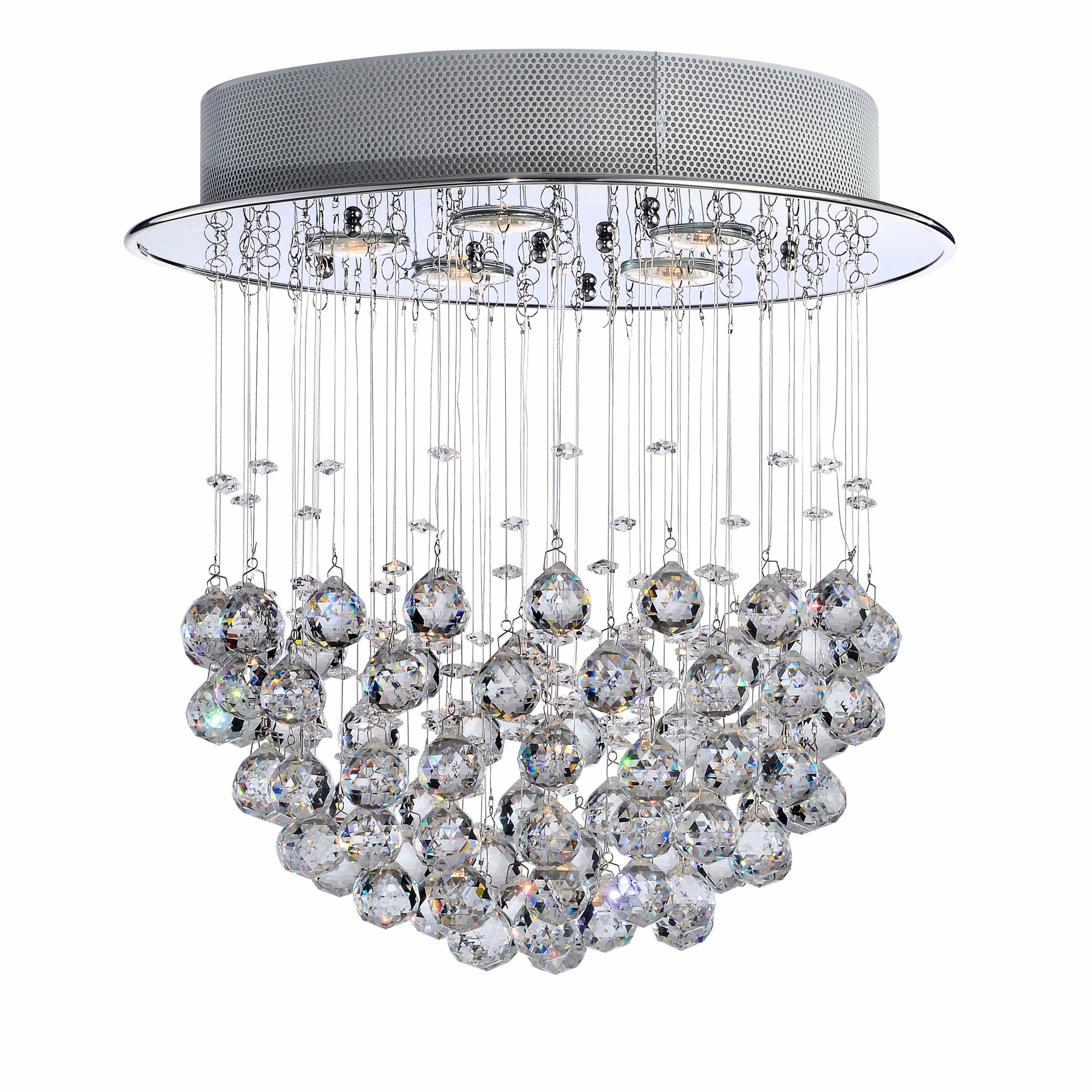 fayetteville crystal 5 light flush mount