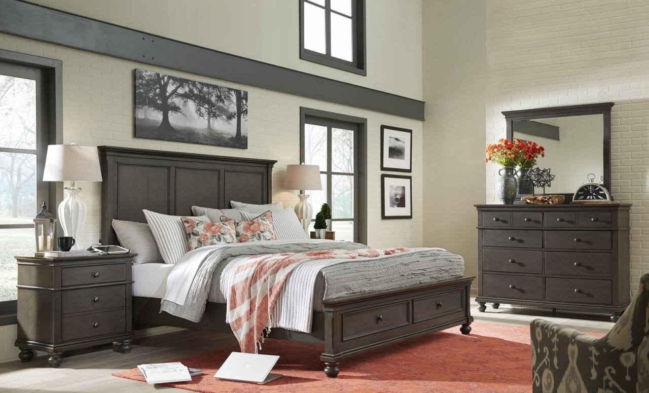 Bedroom Furniture Hardware Replacement Unique aspenhome Oxford 4pc Panel Storage Bedroom Set In Peppercorn