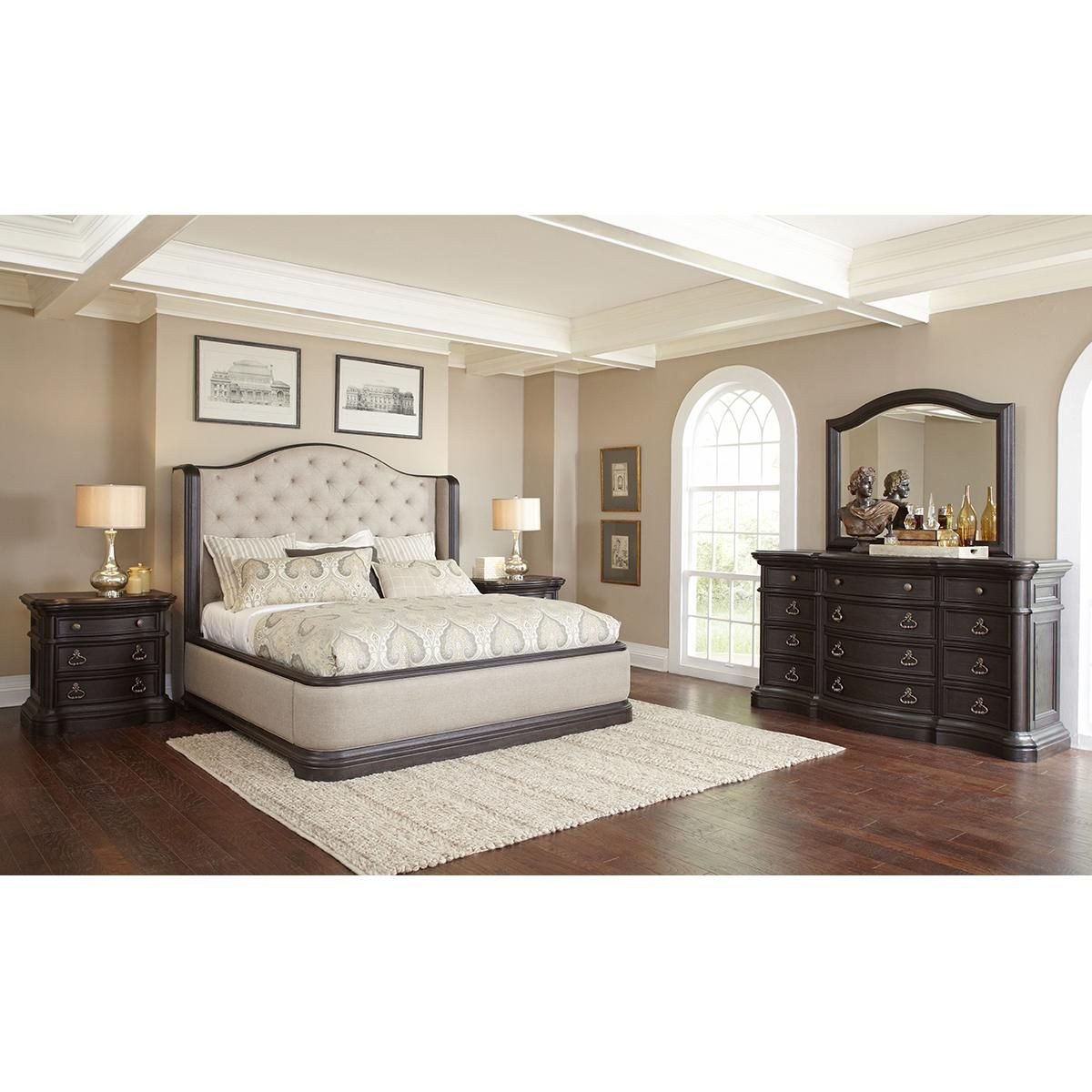 Bedroom Furniture Set King New Nineteen37 Ravena 4 Piece King Bedroom Set In Root Beer