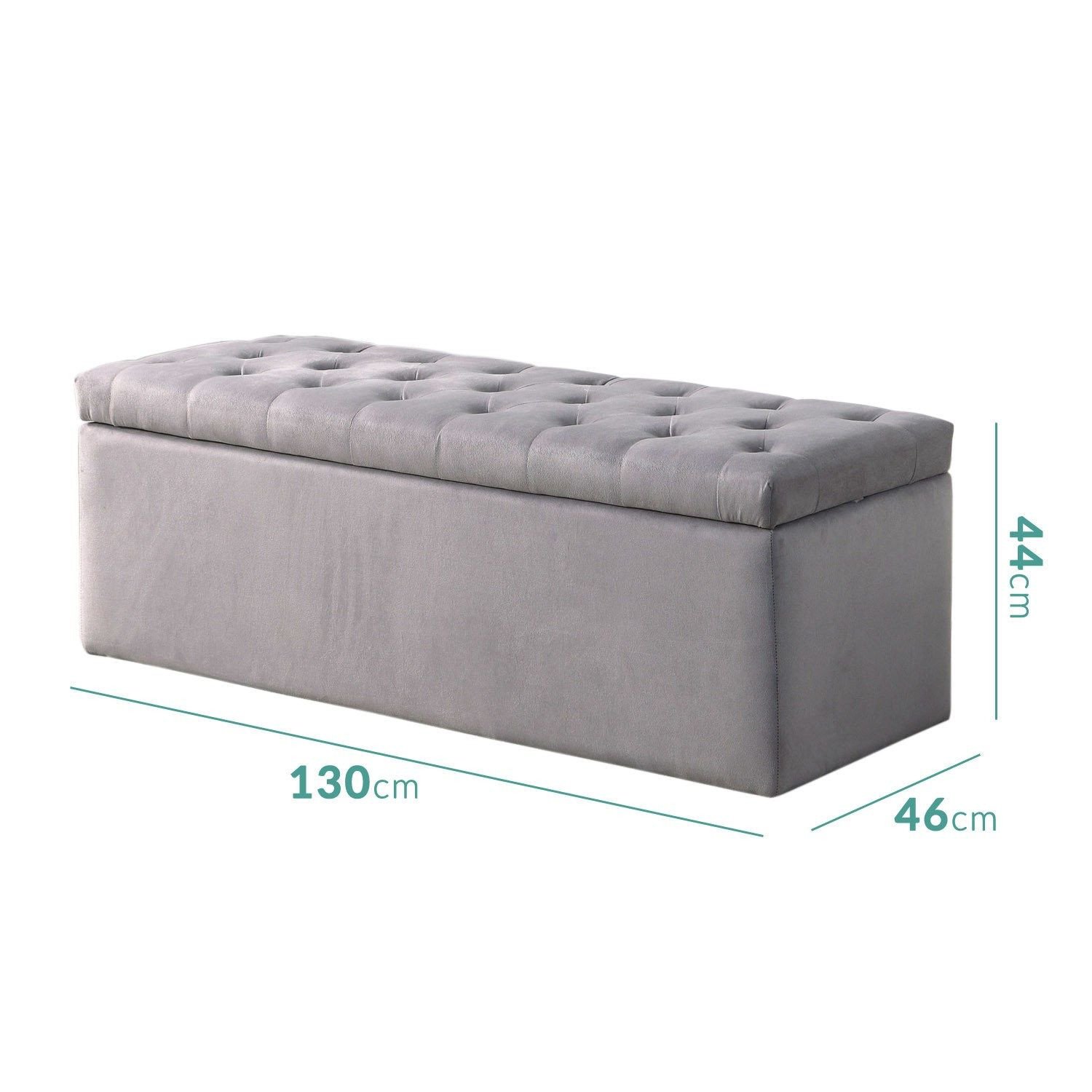 Bedroom Ottoman Storage Bench Beautiful Safina Ottoman Storage Box In Grey Velvet