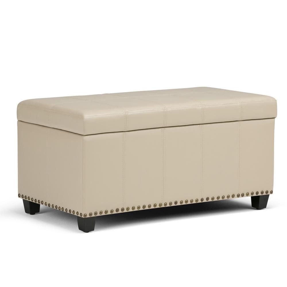 Bedroom Ottoman Storage Bench Elegant Simpli Home Amelia 34 In Traditional Storage Ottoman In