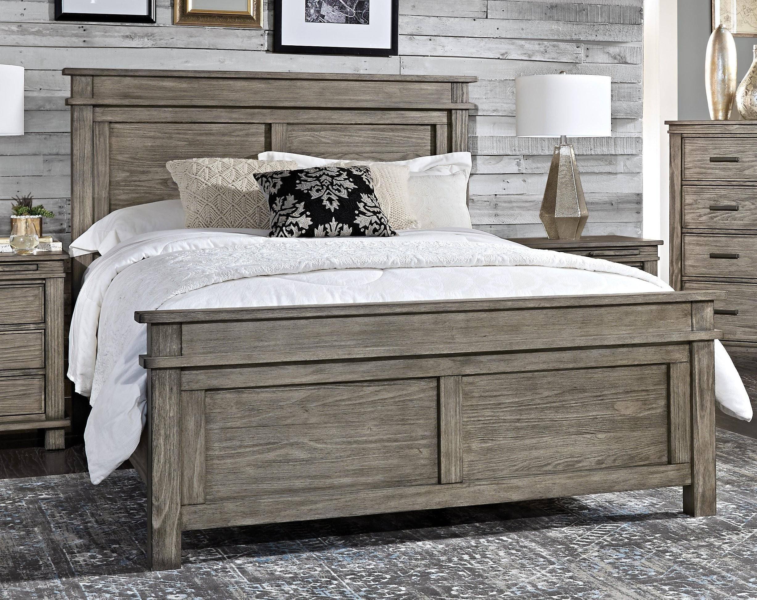 Bedroom Set California King Awesome Rustic Cal King Panel Bedrom Set 4ps Greystone Glpgr5230 A