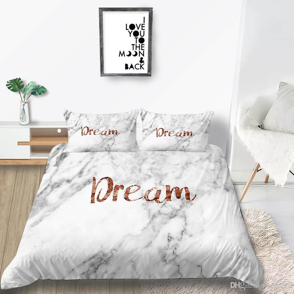 Bedroom Set for Girl Best Of Pink Marble Bedding Set Girls Creative Sweet Beautiful Duvet Cover King Queen Twin Full Single Double Bed Cover with Pillowcase Teenage Bedding Girl