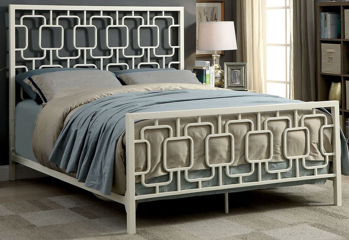 Bedroom Set with Mattress Included Lovely Furniture Of America Cece Metal Bed In White King