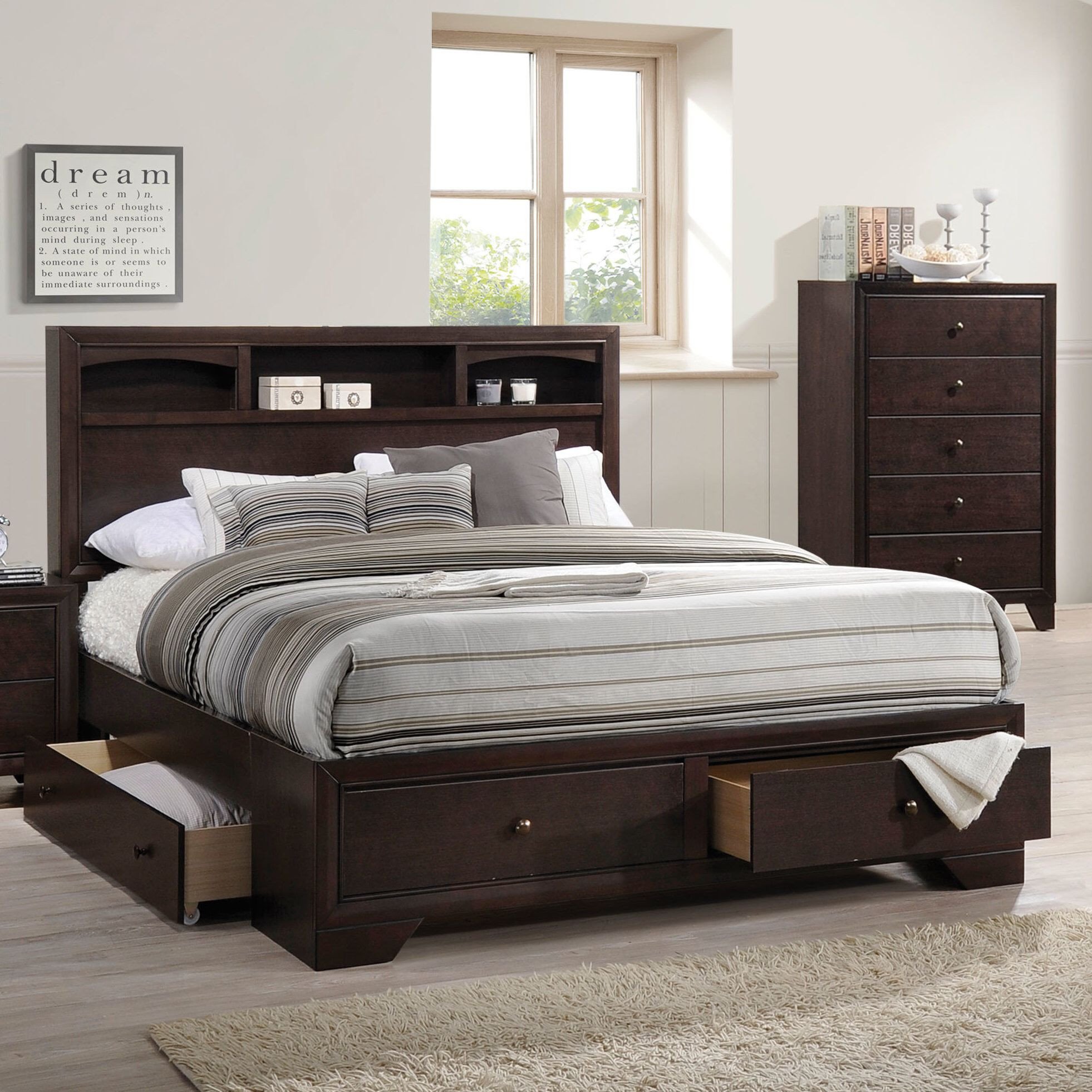 Bedroom Set with Storage Lovely Mair Storage Platform Bed