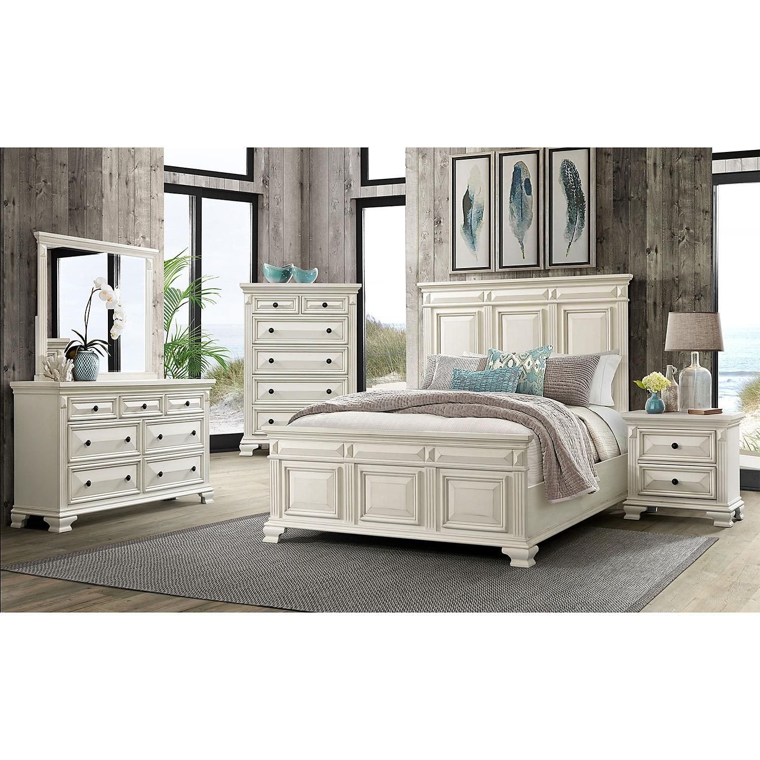 Bedroom Set with Storage Luxury $1599 00 society Den Trent Panel 6 Piece King Bedroom Set