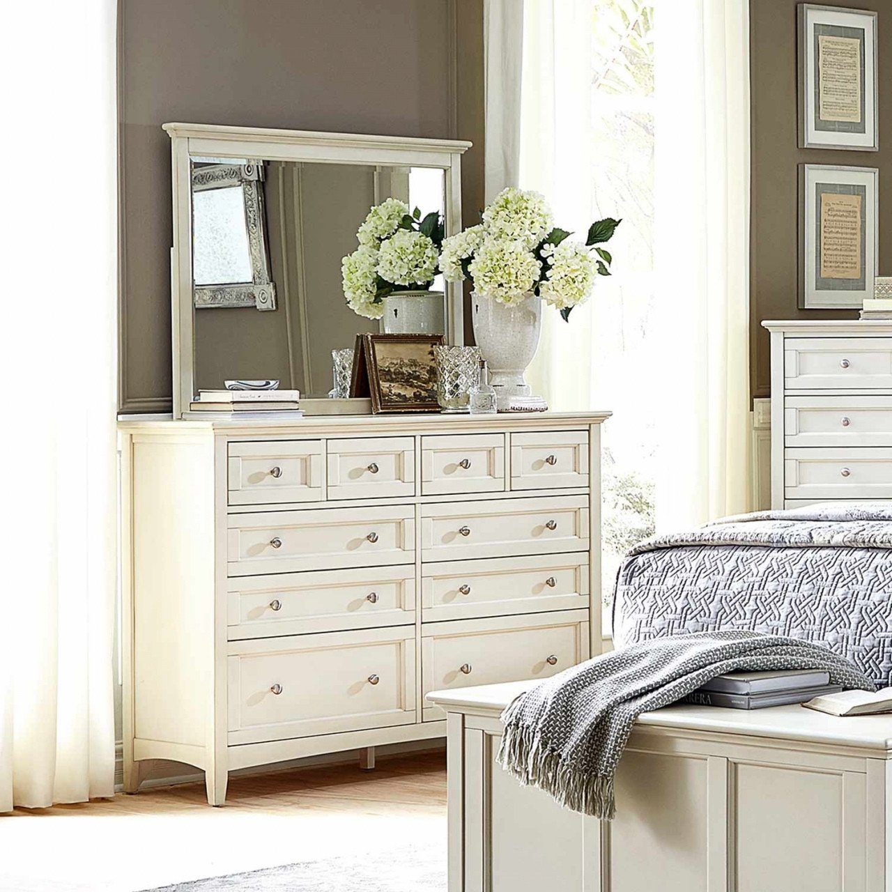 Bedroom Vanity with Drawers Elegant Antique Dresser with Mirror — Procura Home Blog