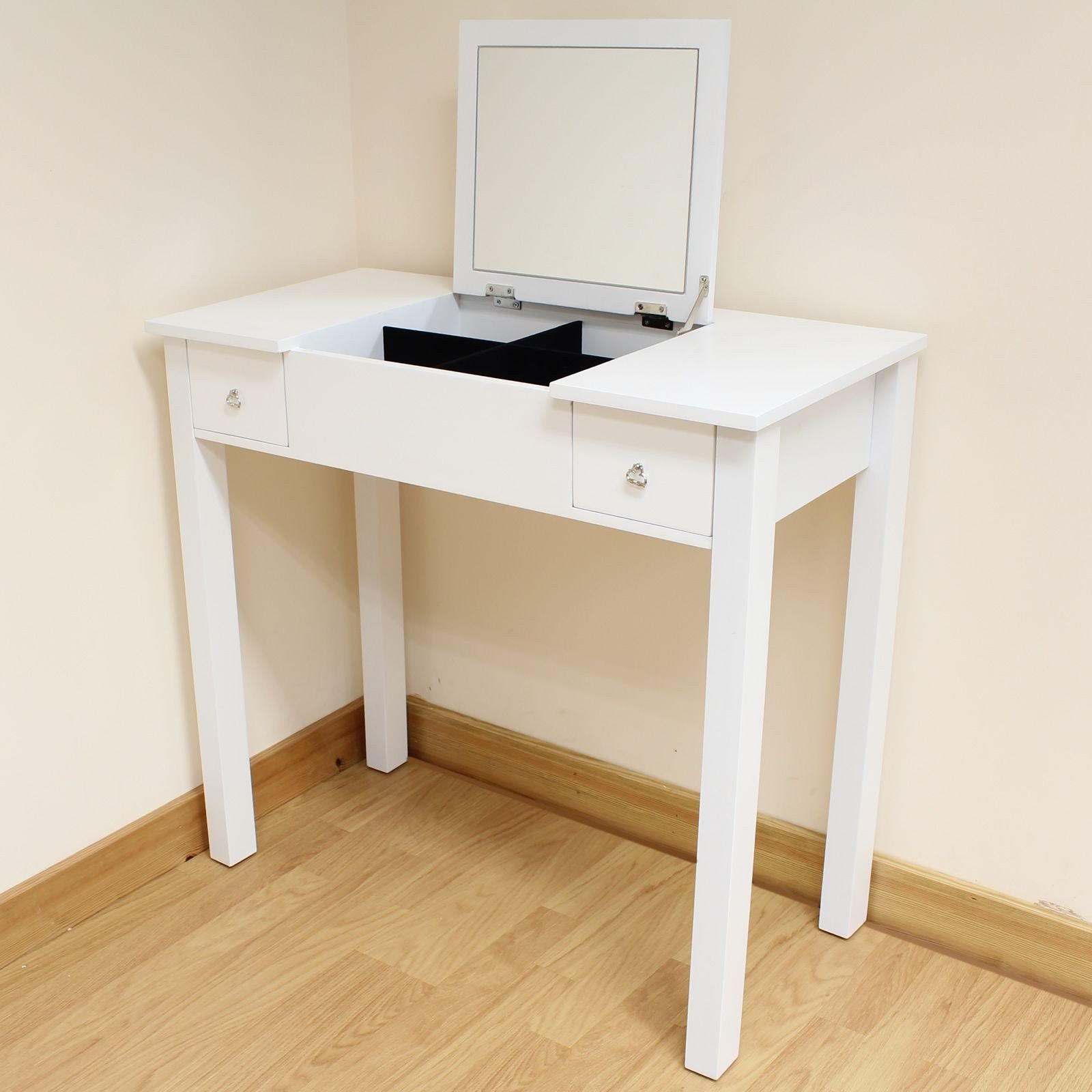 Bedroom Vanity with Drawers Elegant Vanity with A Fold Down Mirror