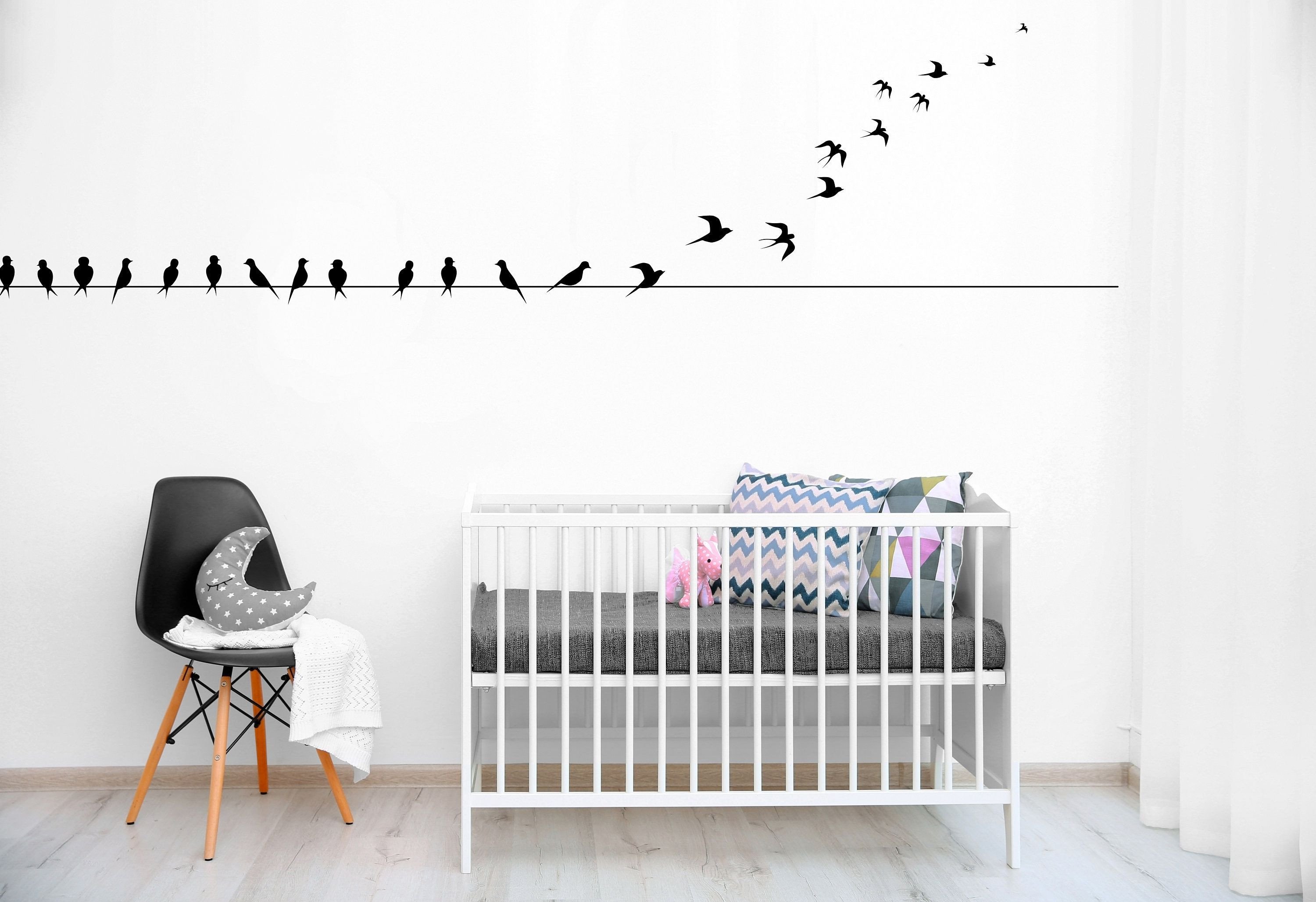 Bedroom Wall Art Stickers New Boho Wall Vinyl Decal Bird Wire Art Boho Bird Home Decor