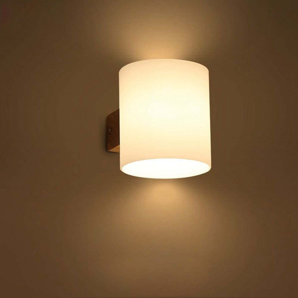 Bedroom Wall Light Fixtures Best Of Modern Wooden Glass Cylinder Bedroom Bedsides Wall Lamp