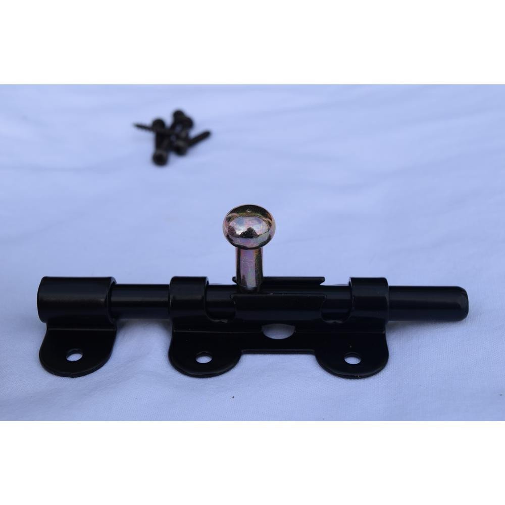 Best Bedroom Door Lock Inspirational 4 1 2 In Iron Black Barrel Sliding Lock