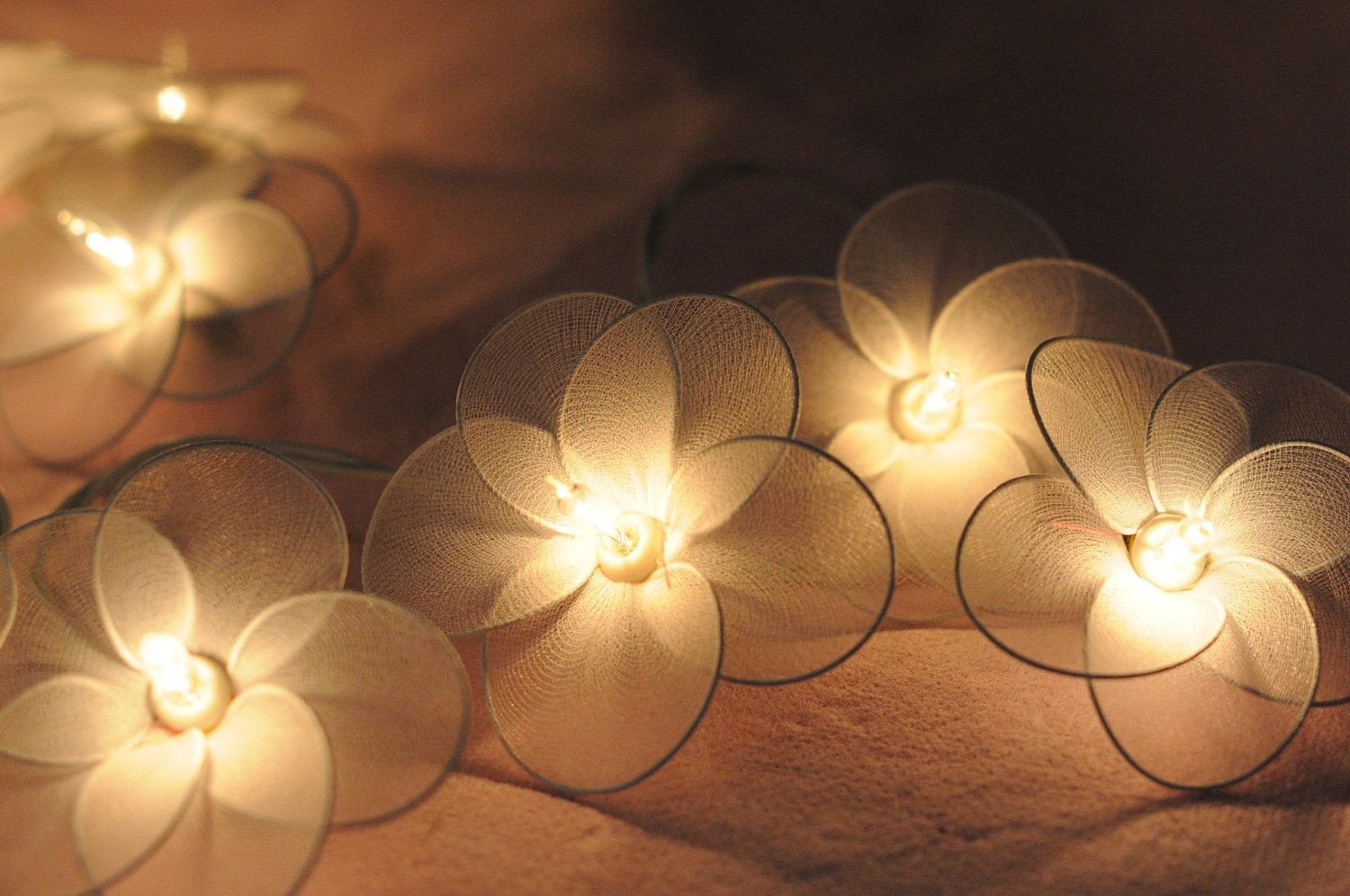 Best String Light for Bedroom Inspirational 20 Flower Handmade In White Color String Light Patio