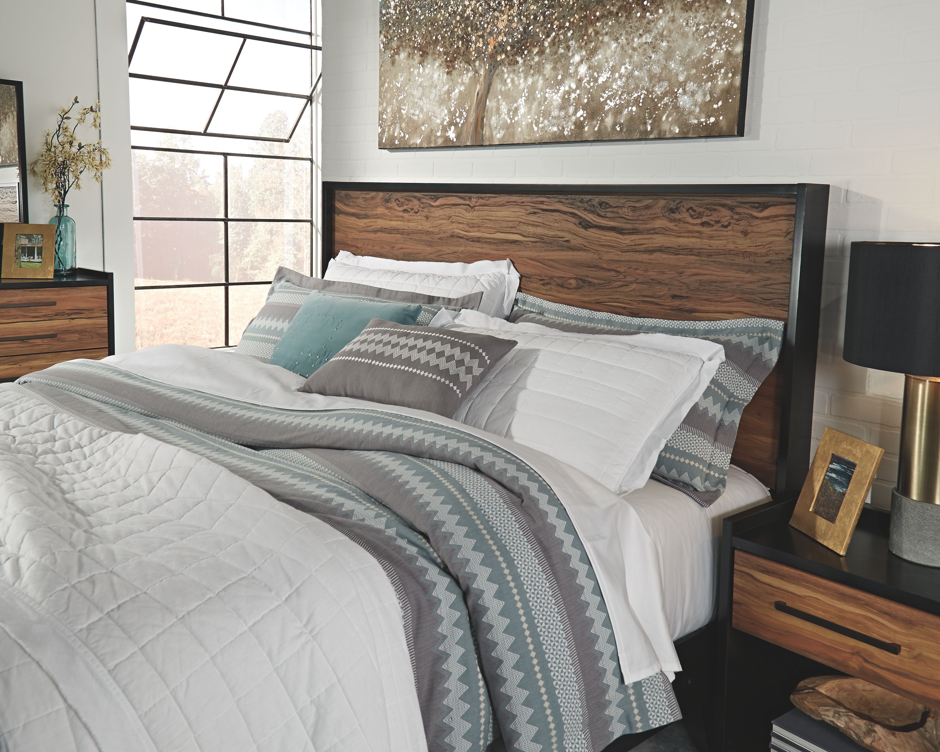 Black and Brown Bedroom Awesome Stavani King California King Panel Headboard Black Brown