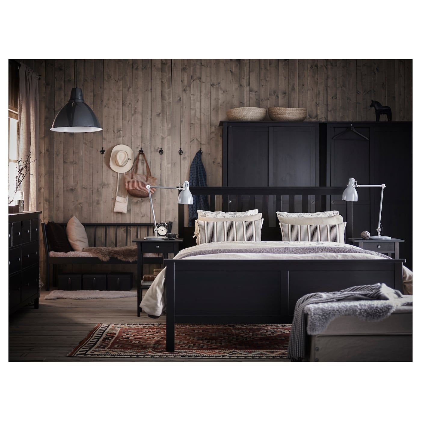 Black and Brown Bedroom Fresh Ikea Hemnes Bed Frame Black Brown Leirsund