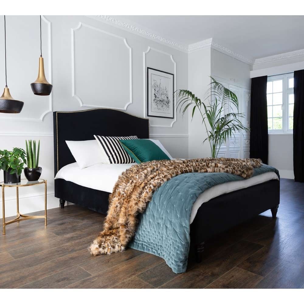 Black and Brown Bedroom Fresh soho Black Velvet Bed Double In 2020