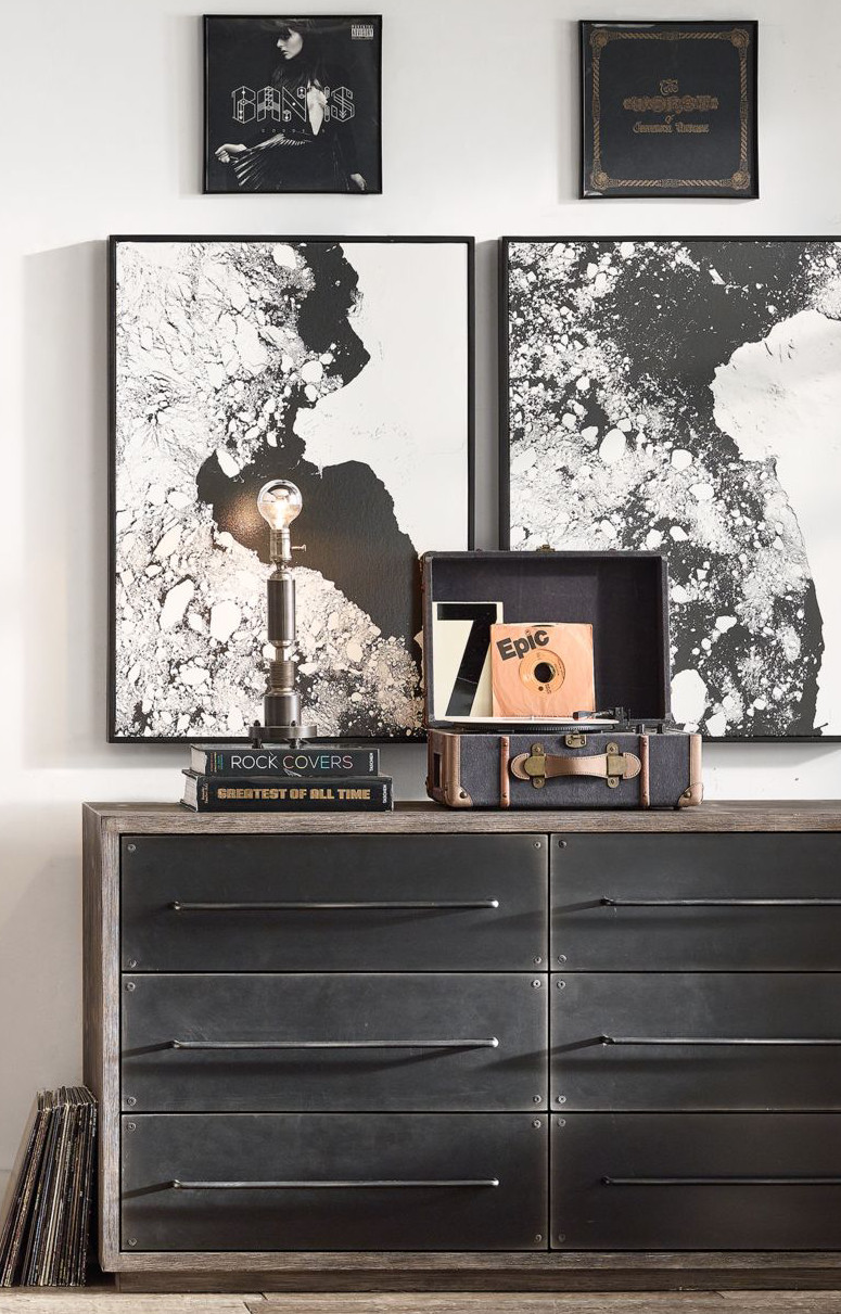 Black and White Teenage Bedroom Elegant Pair An Industrial Inspired Dresser with Black and White