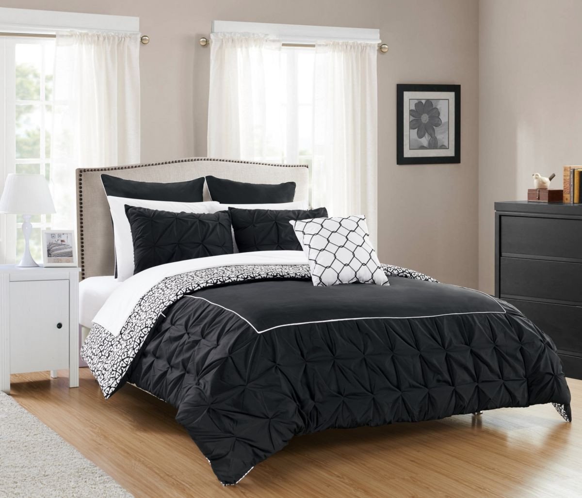 Black Bedroom Comforter Set Inspirational Chic Home assen 10 Pc Queen forter Set Beige