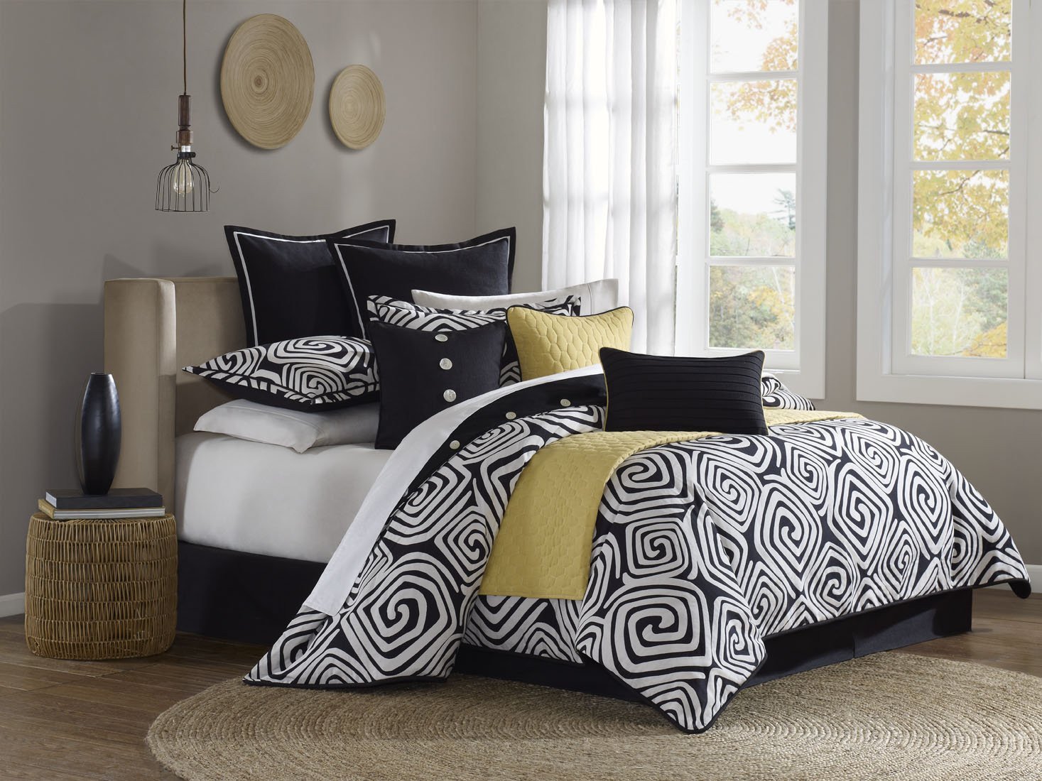 Black Bedroom Comforter Set New Hampton Hill Calypso Polyester Jacquard 9 Piece forter Set Queen Multi