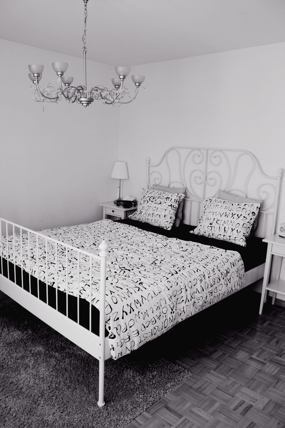 Black Bedroom Side Table Lovely My Bedroom In Black and White the Bed and the Side Tables