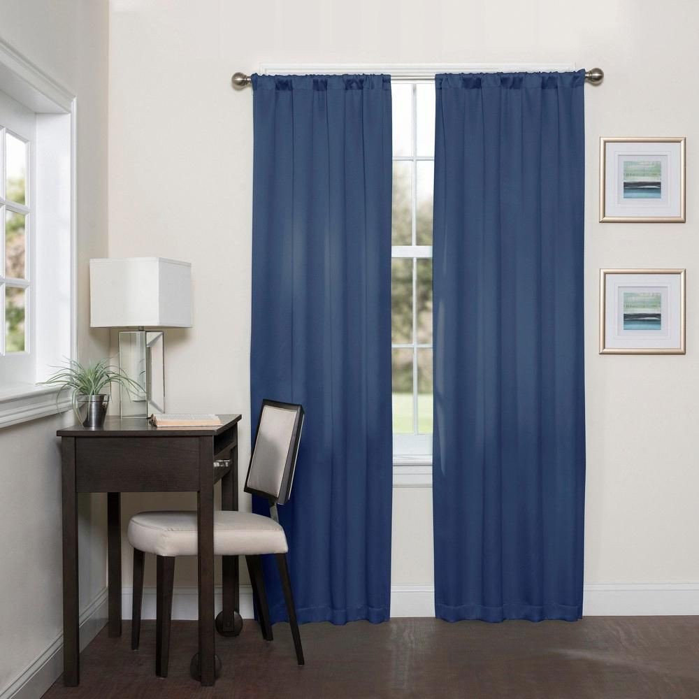 Black Curtains for Bedroom Best Of Darrell thermaweave Blackout Curtain Indigo Blue solid