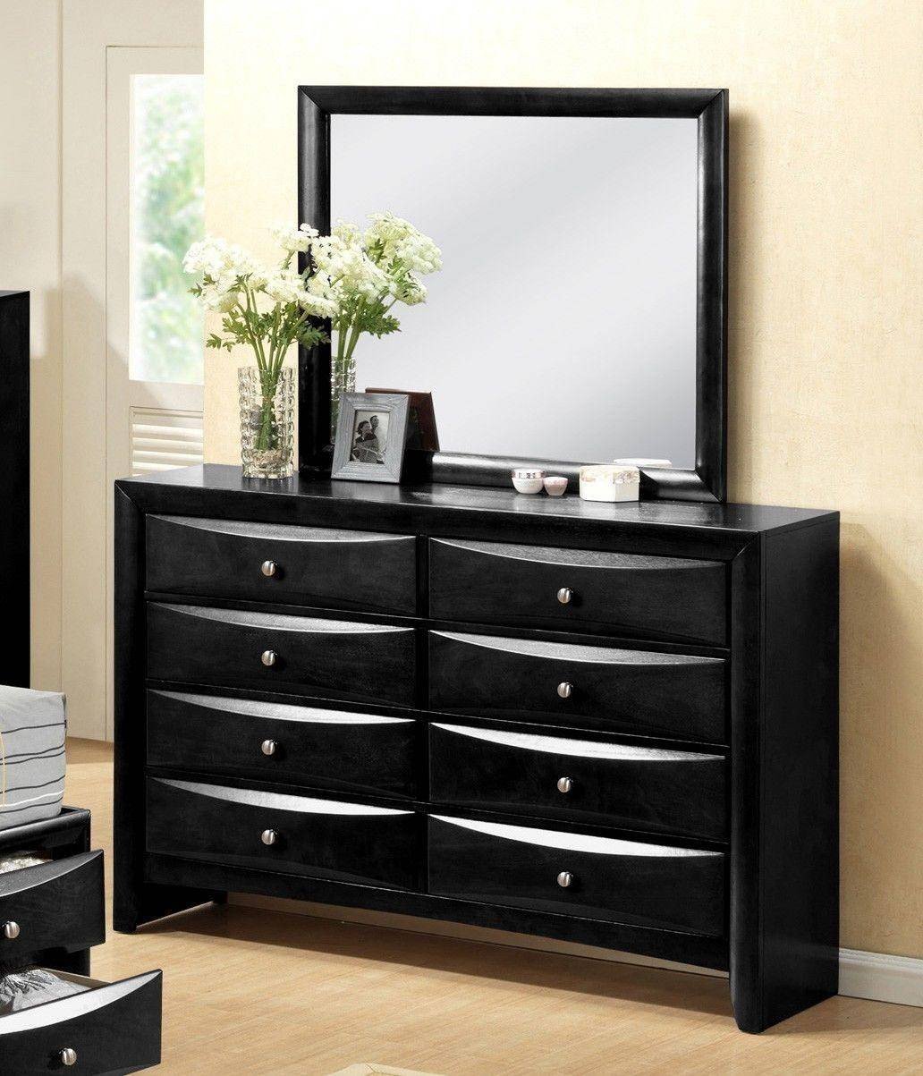 Black Full Size Bedroom Set Elegant Crown Mark B4285 Emily Modern Black Finish Storage King Size