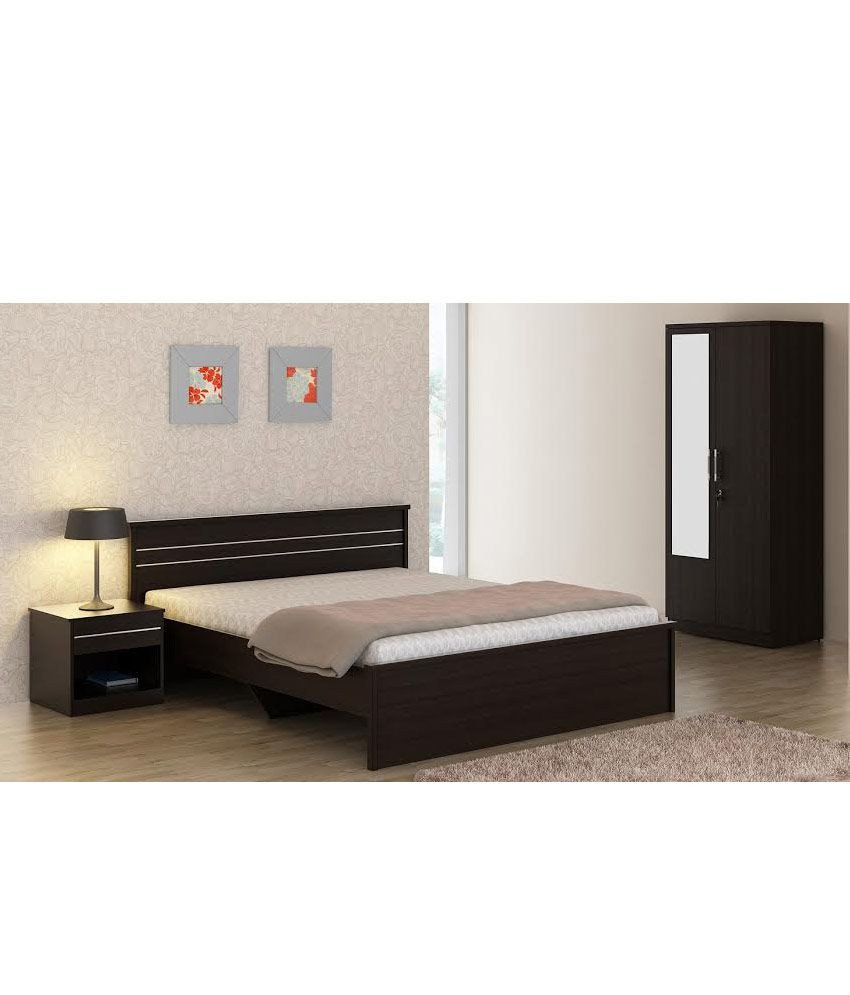 Black Mirror Bedroom Set Luxury Carnival Wenge Bedroom Set Queen Bed Wardrobe with Mirror