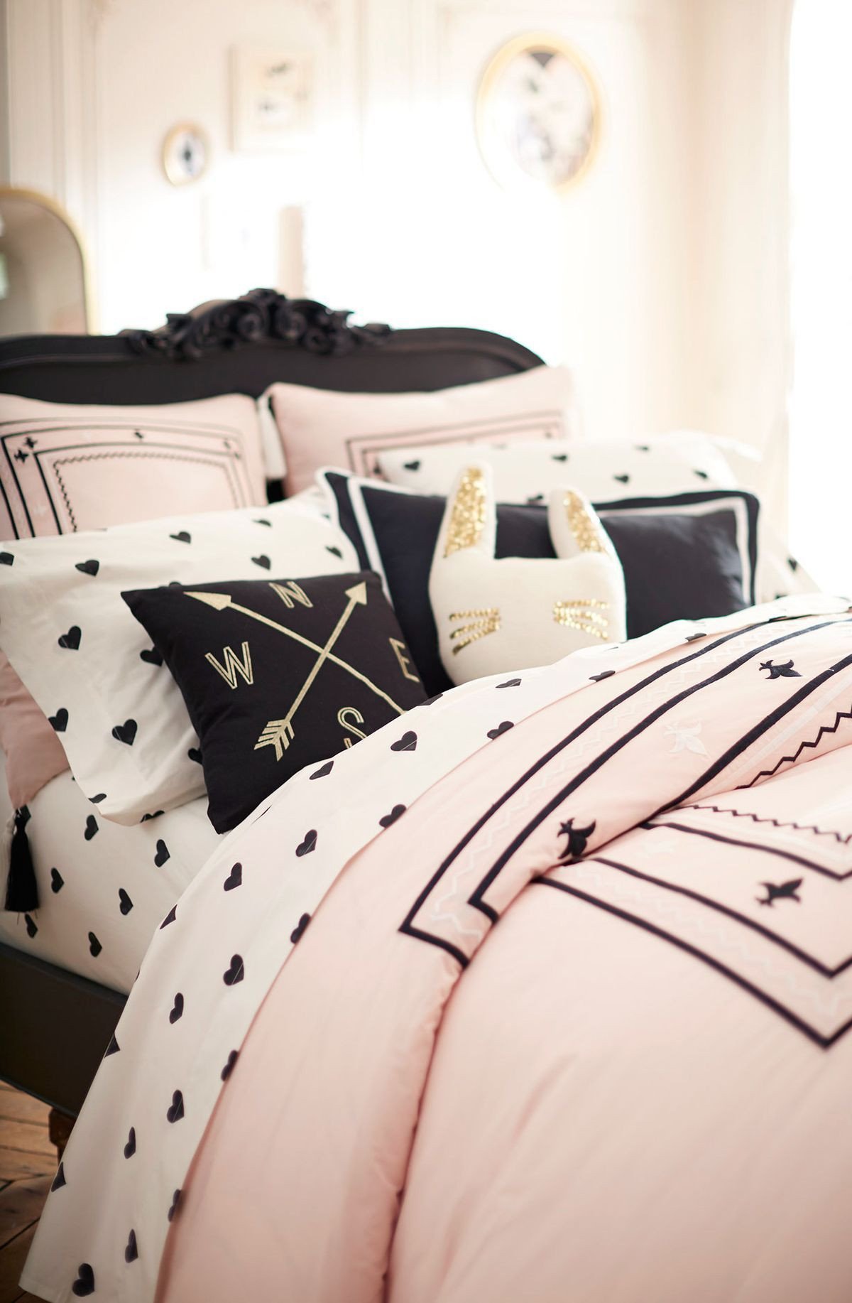 Black White and Gold Bedroom Beautiful Black White and Cute All Over Check Out the New Collection