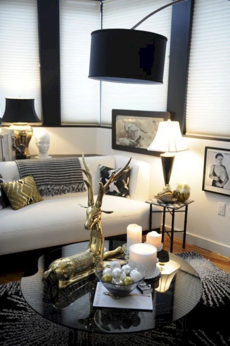 Black White Gold Bedroom Lovely Black White and Gold Living Room Design 15