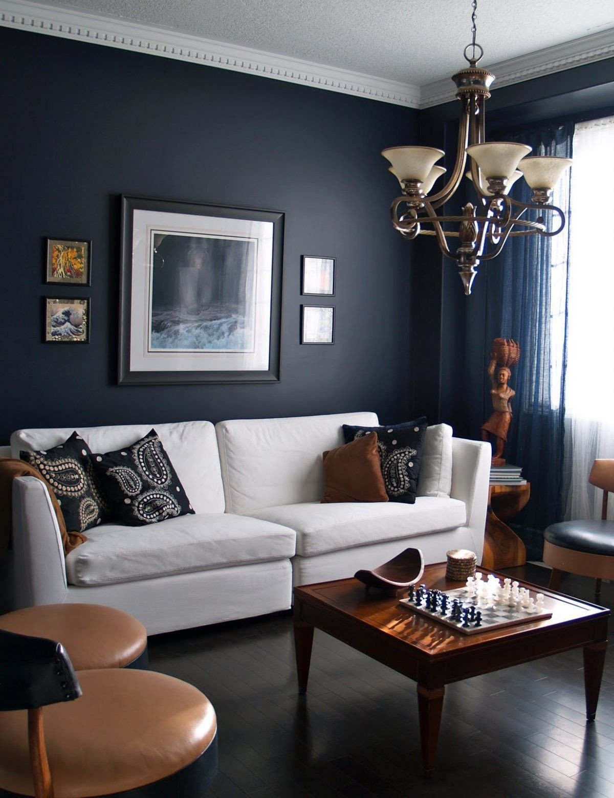 Blue and Tan Bedroom Inspirational 15 Beautiful Dark Blue Wall Design Ideas