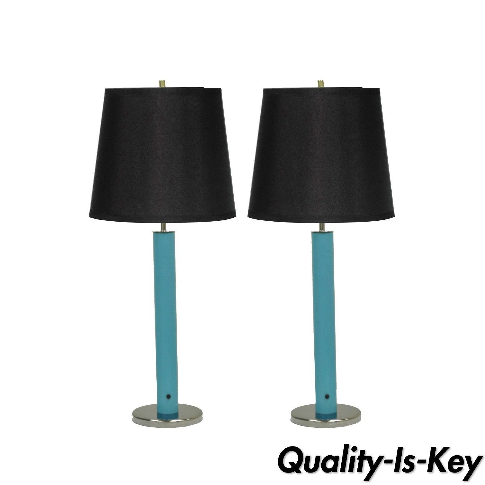 Blue Table Lamps Bedroom Inspirational Pair Of Vintage Mid Century Modern Modernist Blue Cylinder