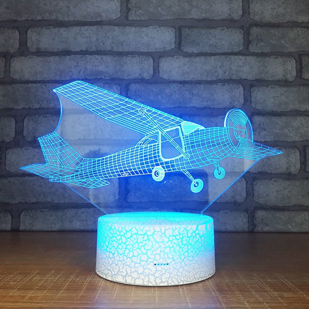 Blue Table Lamps Bedroom Lovely Best Discount 785da Aircraft Custom Gifts 3d Lights