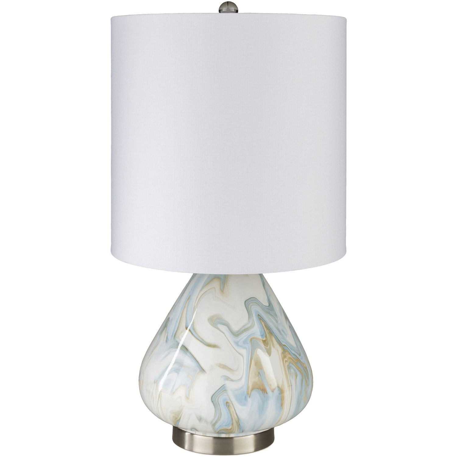 Blue Table Lamps Bedroom Luxury Surya orleans White and Blue E Light Table Lamp In 2019