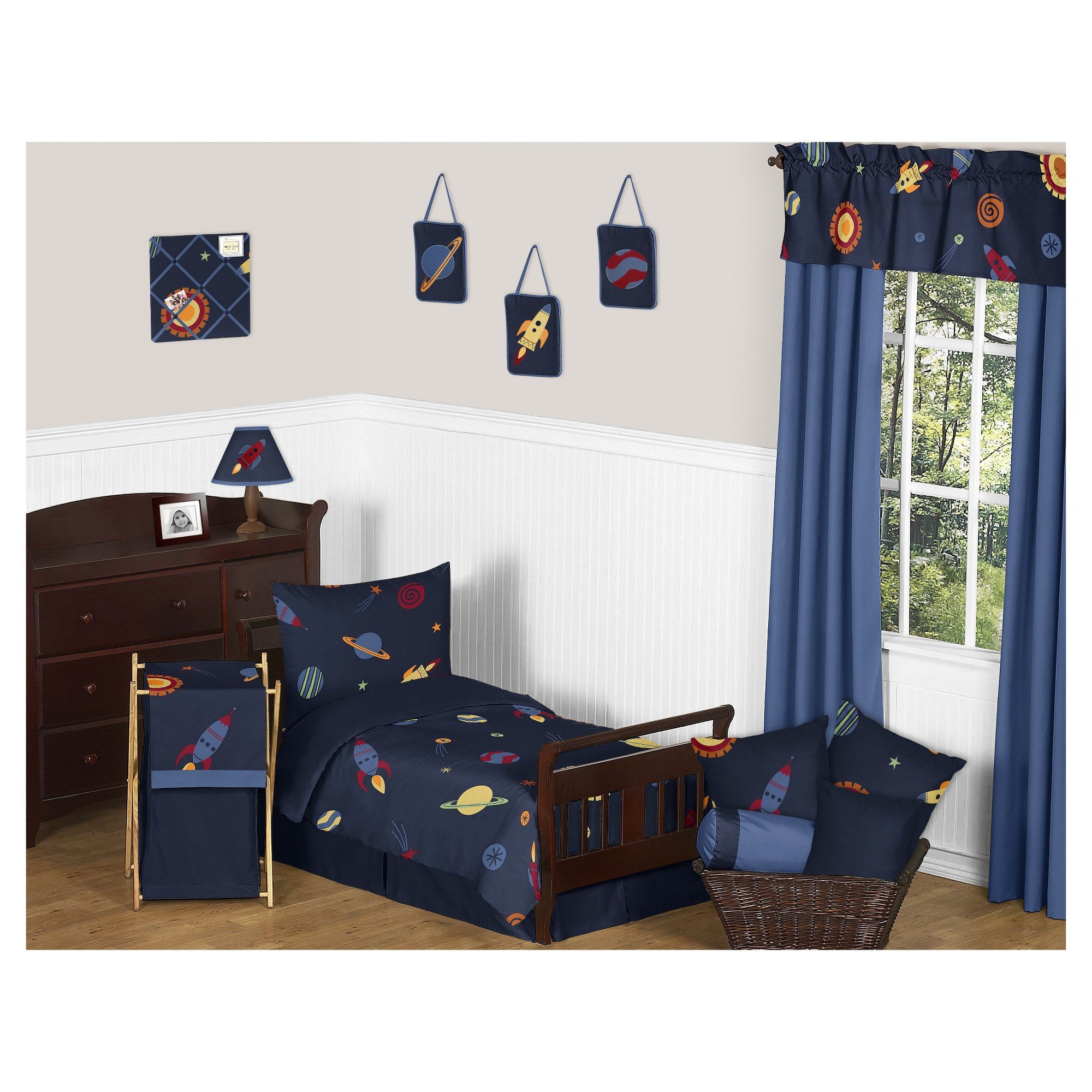 Boy Full Size Bedroom Set Awesome Navy Space Galaxy Bedding Set toddler Sweet Jojo Designs