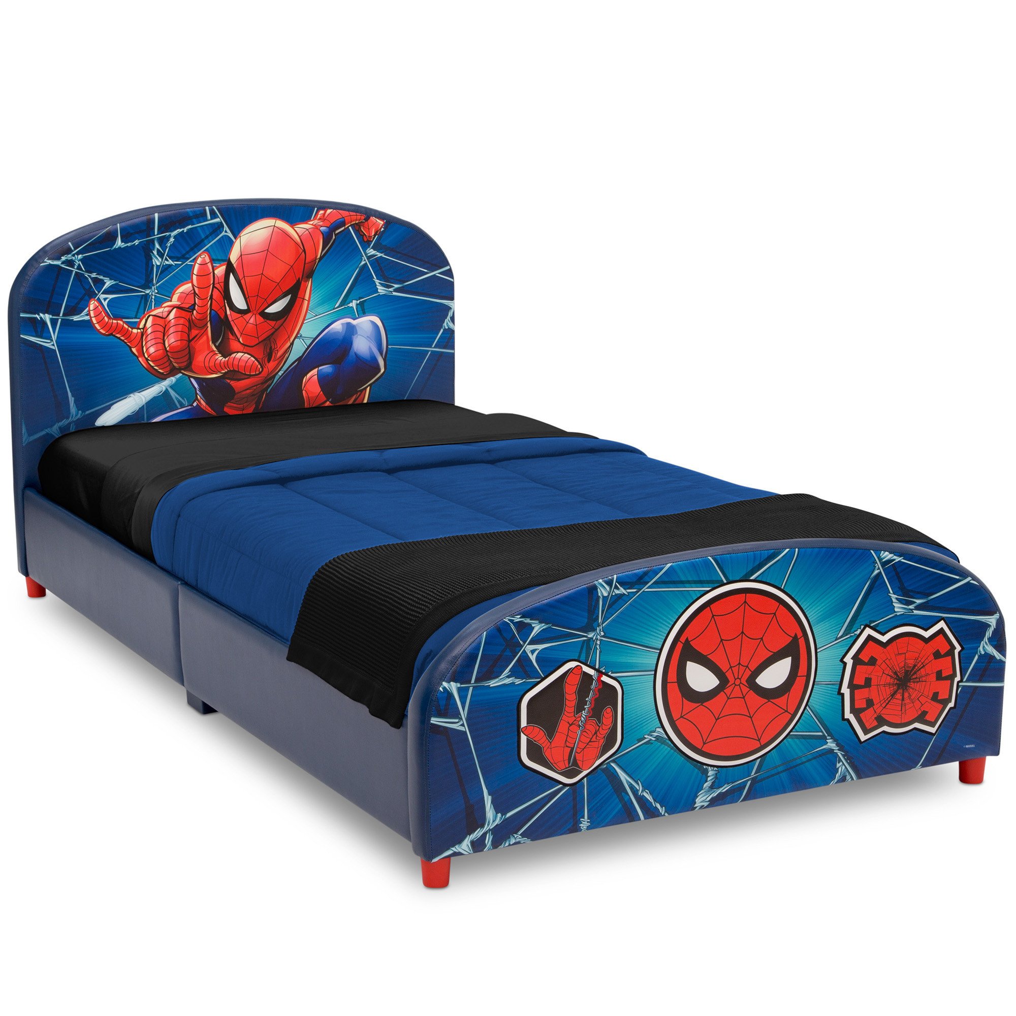 Boy Twin Bedroom Set Elegant Delta Children Marvel Spider Man Upholstered Bed Twin Walmart