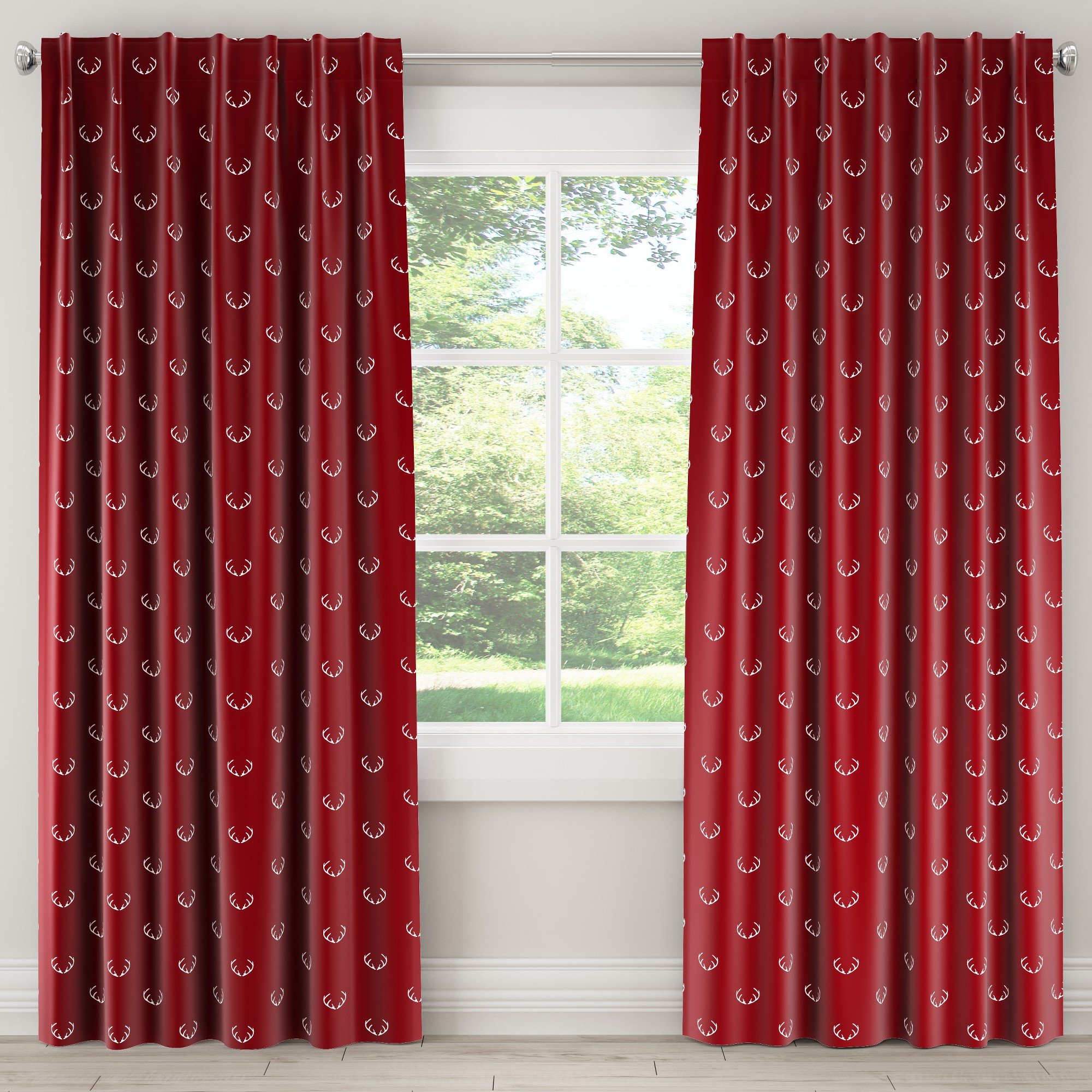 Burgundy Curtains for Bedroom Inspirational Unlined Curtains Antler Maroon Red 108l Skyline